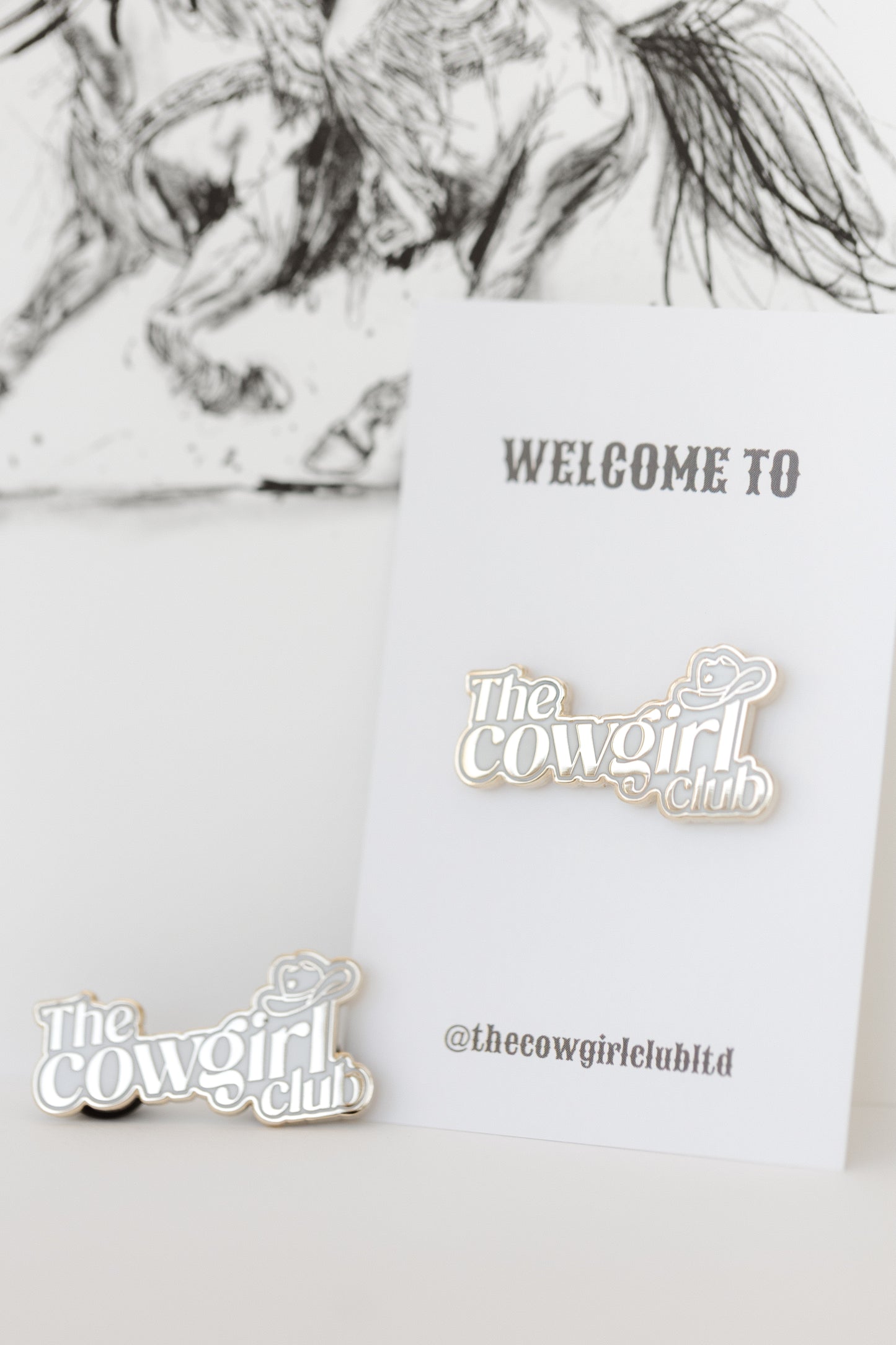 The Cowgirl Club pin