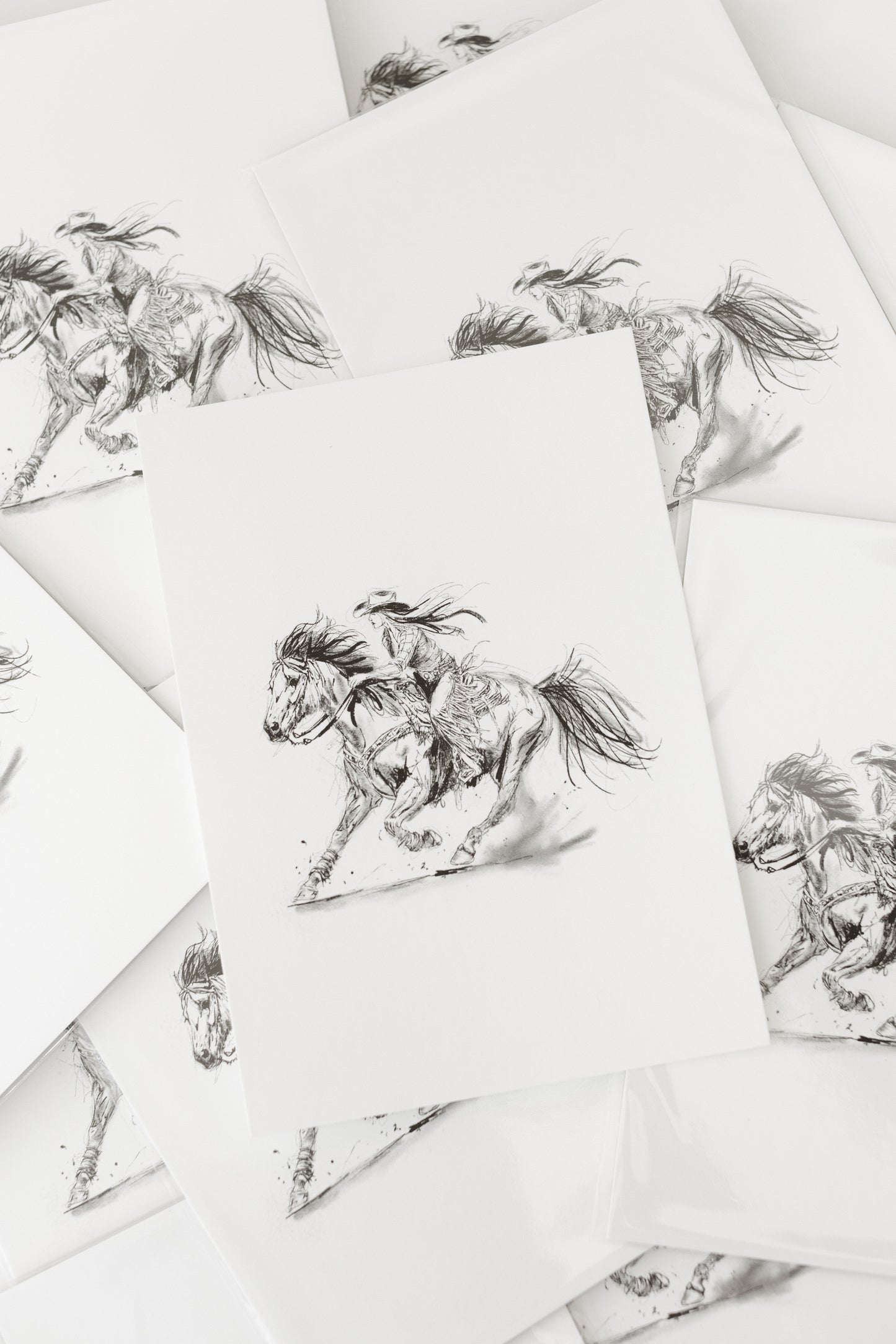 Cowgirl A5 print