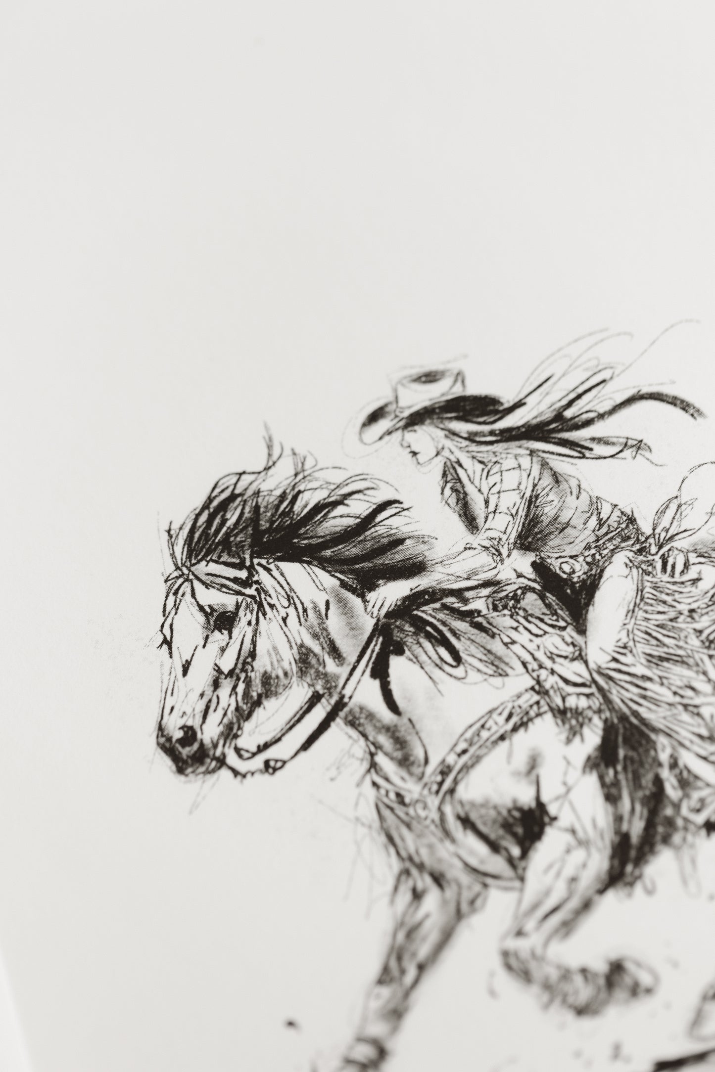 Cowgirl A5 print