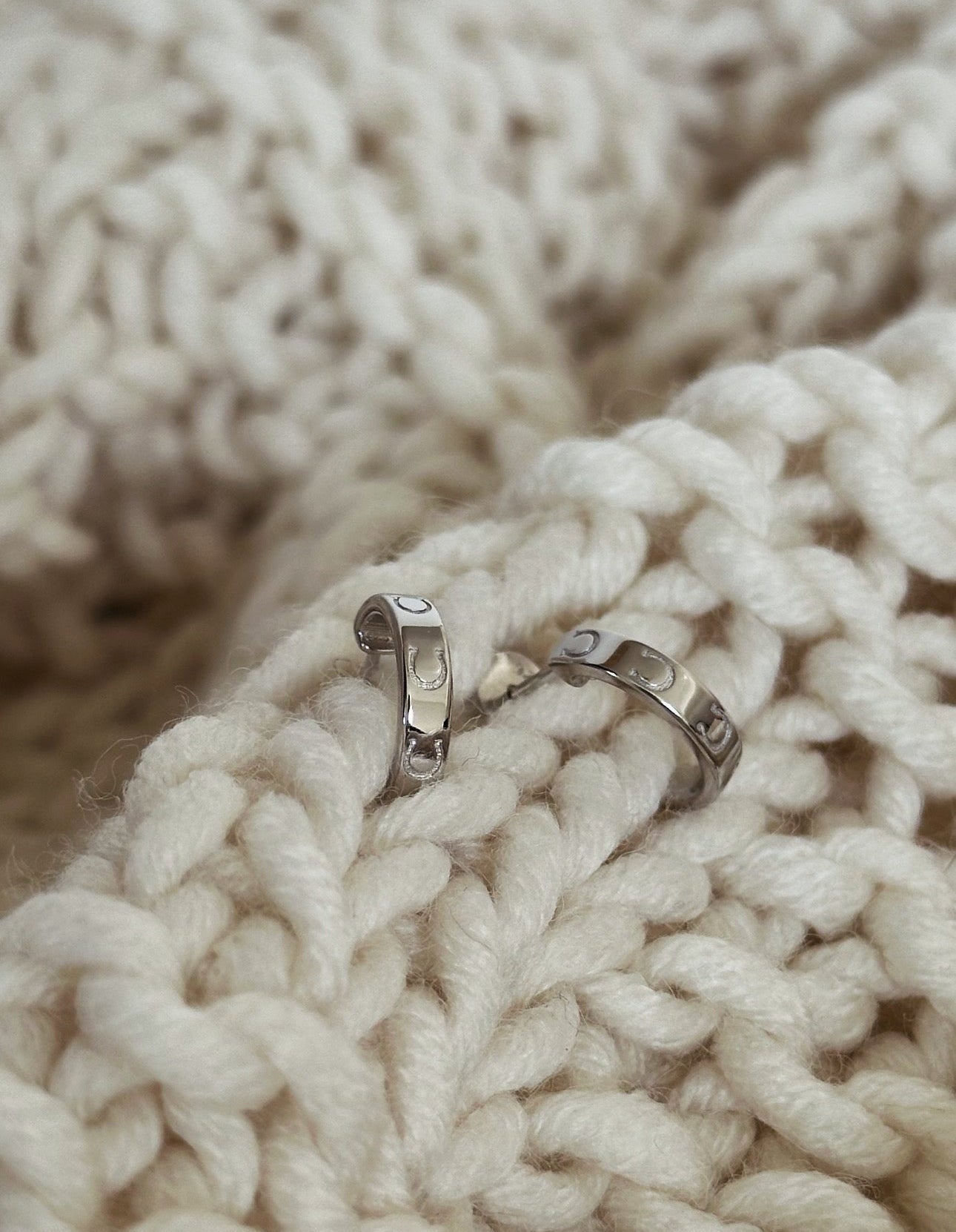 Mini horseshoe earrings
