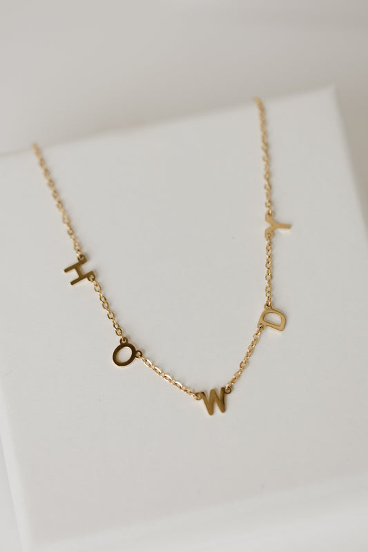 Howdy necklace